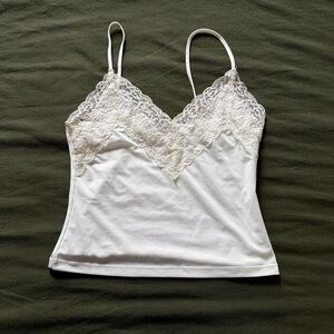 Zara White Lace Cami Top